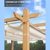 Outdoor Pergola Metal Gazebo with Retractable Canopy - 2 of 4