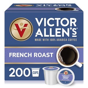 Victor Allen's Coffee French Roast Single Serve Coffee Pods, 200 Ct - 1 of 4