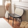 Quillion Cane Bench  - Black/Natural - Safavieh - 3 of 4