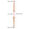 Unique Bargains Double Head Crystal Handle 6mm 6mm Drawing Brush Liner Brush Painting Pen ABS Rose Gold Tone 1 Pcs - 4 of 4