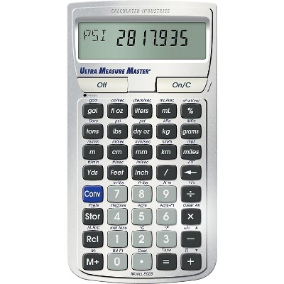 Calculated Industries Ultra Measure Master 8025 (8025) Measuring & Estimating Calculator Silver 