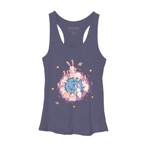 Women's Design By Humans Rabbit Hole By Chofy87 Racerback Tank Top - 1 of 3