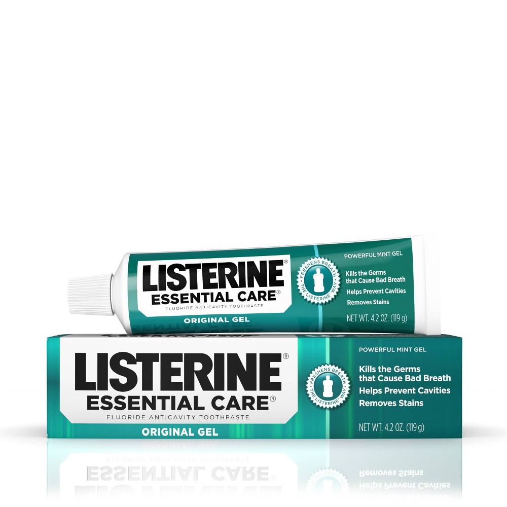 UPC 312547434553 product image for Listerine Essential Care Powerful Mint Original Gel Fluoride Toothpaste - 4.2oz | upcitemdb.com