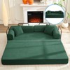 Mjkone Convertible Pull Out Sleeper Sofa Bed with Pillows&Movable armrest,Folding Mattress Couch, Removable Washable Floor Sofa - 3 of 4