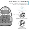 Brafabhome Wicker Hanging Egg Chair with Cushion and Headrest, Modern Swing Accent Chair Outdoor Patio Egg Chairs for Garden Balcony(Without Stand) - 4 of 4