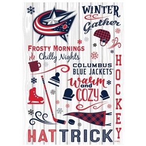 Evergreen Columbus Blue Jackets Garden Flag 12 x 18 Inches Indoor Outdoor Decor - 1 of 1