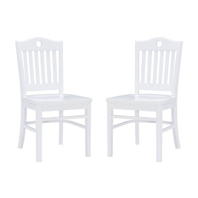 Set of 2 Tarleton Chairs White - Linon