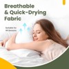 Fairpeak Waterproof Pillow Protector, King, Hidden Zipper, TPU Coating, Oeko-TEX Polyester, Machine Washable - 4 of 4