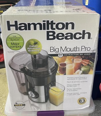 Hamilton Beach Juicer Machine, Big Mouth 3 Feed Chute, Centrifugal, Easy to  Clean, BPA Free, 800W, (67601A), Black