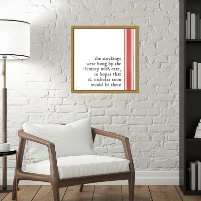 Amanti Art Simple Christmas II by Laura Marshall Canvas Wall Art Print Framed 16 x 16-in.