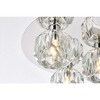 Elegant Lighting Graham 5 - Light Flush Mount in  Chrome - 3 of 4