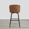 Spruce&Spring Swivel Barstool with Metal Legs Set - 3 of 4