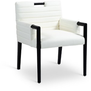 Meridian Furniture,Aimee Vegan Leather Dining Arm Chair - 1 of 4