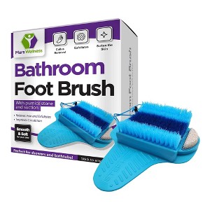 Mars Wellness Bath Scrubber and Foot Exfoliator - Feet Scrubber Dead Skin Remover with Foot Pumice Stone - 1 of 4