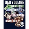Men's Marvel Dad You Are a Hero Pull Over Hoodie - 2 of 4