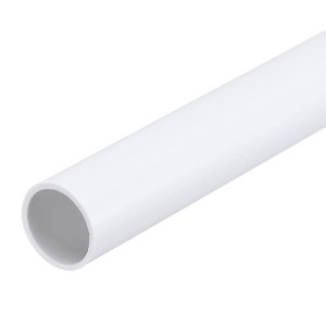 Unique Bargains PVC Water Plumb DIY Crafts High Impact Rigid Round Pipes 8" Length - 1 of 4
