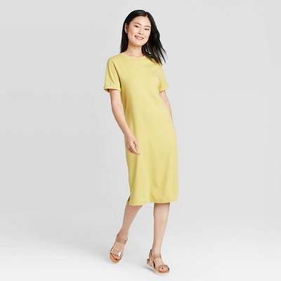 light green t shirt dress