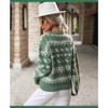Women's Sweater Festive Knitted Christmas Sweater Snowflake Pullover - 3 of 3