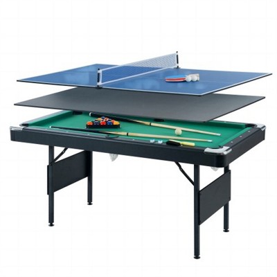 YONWAY Multifunctional Game Table, Pool Table, Billiard Table, 3 in 1 Billiard Table,Table Tennis, Dining Table, Indoor Game Table, Table Games