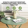 Patio Bistro Sets, 3-Piece Outdoor Furniture with Round Table & 2 Folding Chairs - 4 of 4