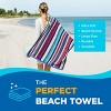 Ben Kaufman Colored Classic Multi-Color Stripe Beach & Pool Towel - Large Cotton Towel - Soft & Absorbant - Assorted Colors - 2 of 4