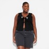 Women's Embroidered Collar V-Neck Tank Top - Wild Fable™ - 2 of 3