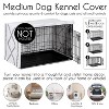 Sweet Jojo Designs Gender Neutral Unisex Dog Crate Kennel Cover 36in. Boho Fringe White and Grey - 4 of 4