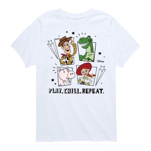 Boys' - Disney - Play Chill Repeat Short Sleeve Graphic T-Shirt - 1 of 4