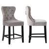 WestinTrends 24" Tufted Velvet Counter Stool - 4 of 4