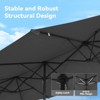 ELECWISH 13ft Outdoor Patio Umbrella, Double Sided Market Rectangle Umbrella with Crank Handle,Large Sun Shade for Outside Deck,Backyard,Garden - 4 of 4