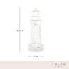 Twine Lighthouse Wine Cork Holder, Wine Corks Storage, Wine Cork Collector, Farmhouse Kitchen Decor, Wine Bar Decor, Wine Accessories, Set of 1, White - 3 of 4
