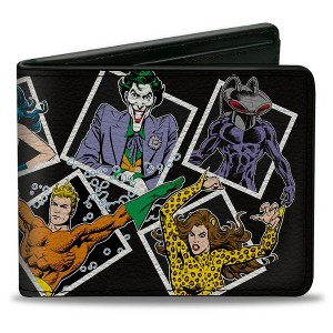 Mens Justice League Heroes and Villains Bi-Fold Wallet - 1 of 3
