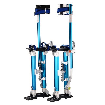 Fleming Supply Aluminum Drywall Stilts - 18" to 30", Blue