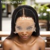 Unique Bargains Women's Straight Long Hair Wig 13x4in 180 Real Human Hair Black 1 Pc - 4 of 4