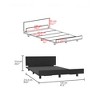 Twin Size Bed Base with Headboard for Bedroom - 3 of 4
