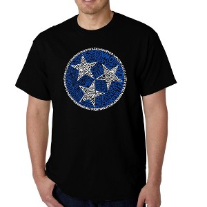 LA Pop Art Men's Word Art T-shirt - Tennessee Tristar - 1 of 4