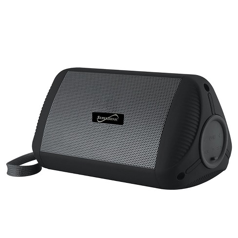 Supersonic® Bluetooth® 5-Watt-Continuous-Power Water-Resistant Portable  Speaker (Black)