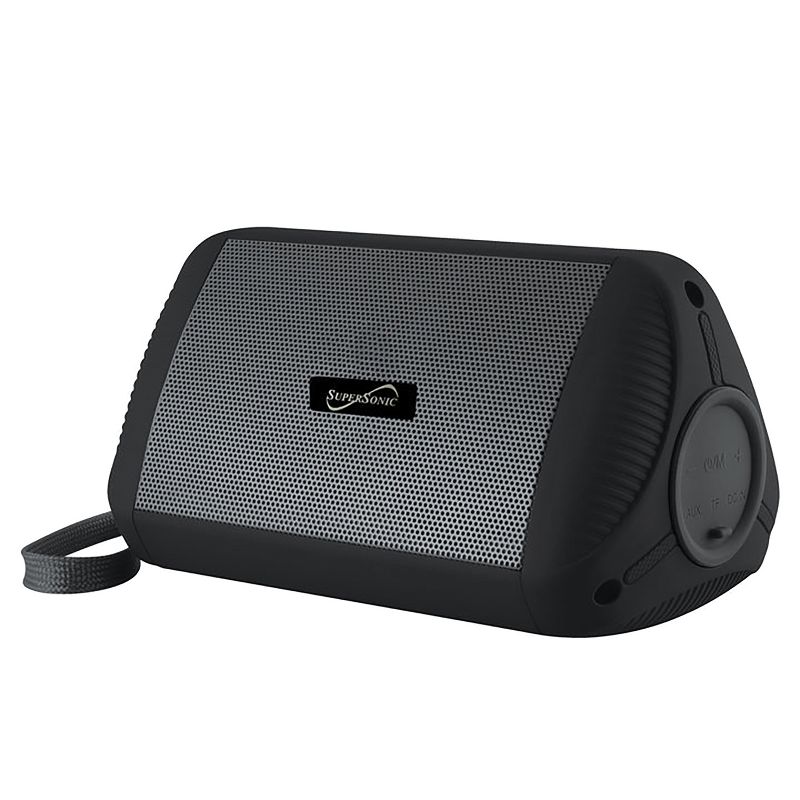 Supersonic® Bluetooth® 5-Watt-Continuous-Power Water-Resistant Portable Speaker (Black), 1 of 7