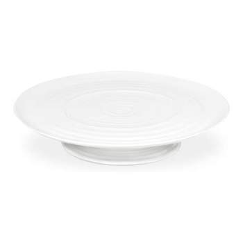 Portmeirion Sophie Conran Footed Cake Plate  - White - 12.25 Inch x 2.5 Inch