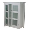 Connor Floor Cabinet White - Elegant Home Fashions: Wood Composite, 3 Shelves, 2 Doors, Anti-Tip Hardware - 2 of 4