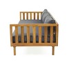 NAYSAYE Patio Chaise Lounges Three Seater Daybed with Acacia Wood Table for Backyard Relaxation, Teak, 31.5"*31.5"*16" - 2 of 4