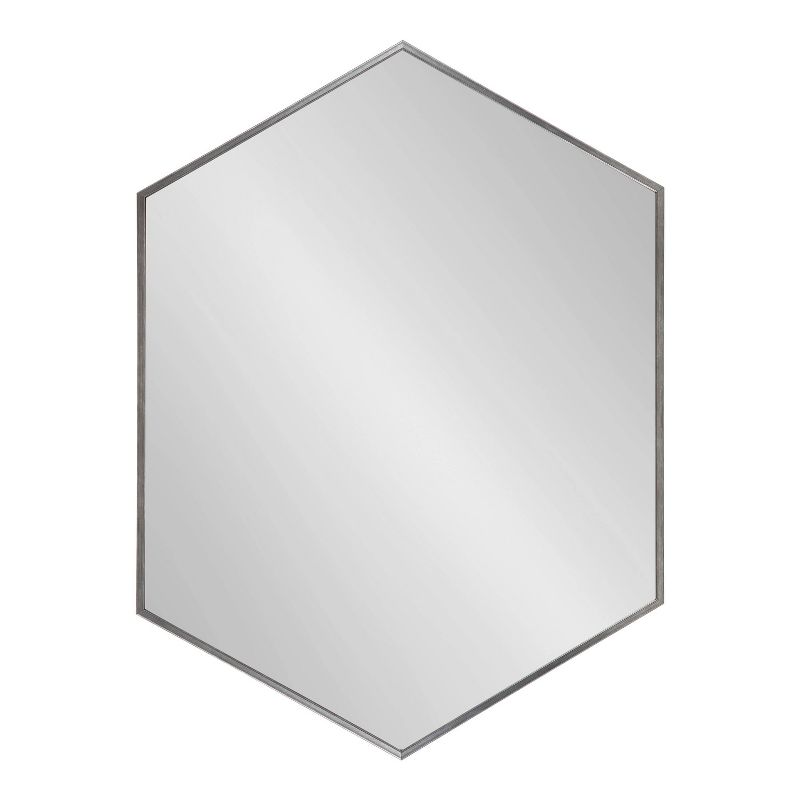22&#34; x 31&#34; Rhodes Hexagon Wall Mirror Silver - Kate &#38; Laurel All Things Decor, 3 of 10
