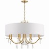 Crystorama Lighting Rollins 8 - Light Chandelier in  Antique Gold - 3 of 4