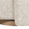 Jennifer Taylor Home Miranda 30" Armless Swivel Accent Chair, Natural Gray Chenille - 3 of 4