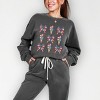 Simply Sage Market Patriotic Ice Cream Stacked Coquette Lightweight Garment Dyed Sweatshirt - 2 of 4