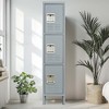 66" Metal Locker Storage Cabinet, Employees Metal Locker with Door, Lockable File Cabinet, Storage Locker for School Gym Home Office Garage - 2 of 4