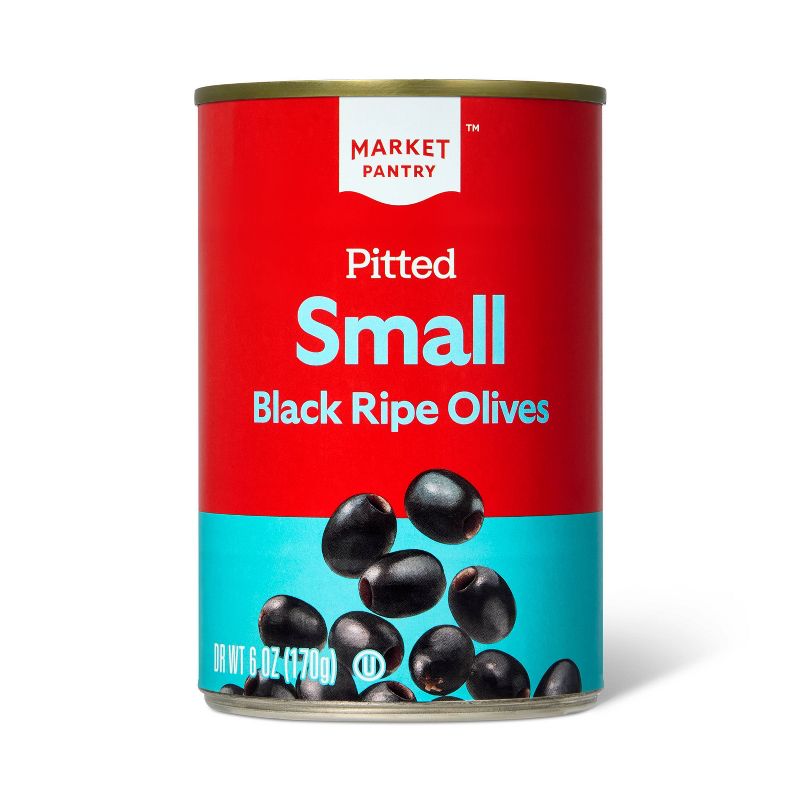 Small Pitted Black Olives - 6oz - Market Pantry&#8482;, 1 of 4