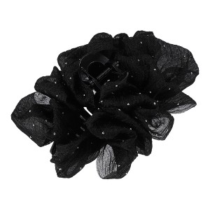 Unique Bargains Women's Elegant Hair Clips 6.69"x5.51"x2.76" Black 1 Pc - 1 of 4