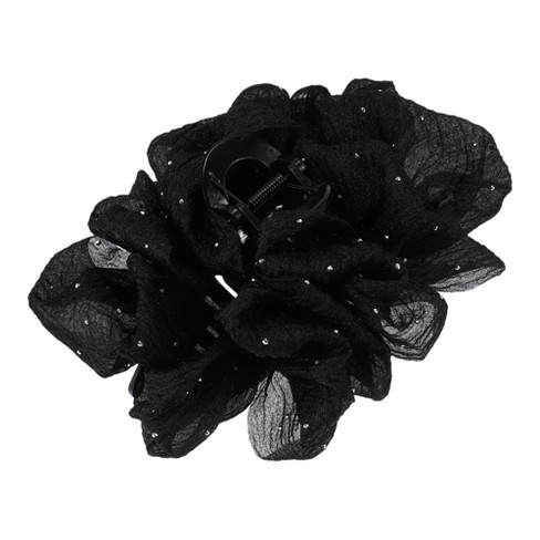 Unique Bargains Women's Elegant Hair Clips 6.69"x5.51"x2.76" Black 1 Pc - image 1 of 4