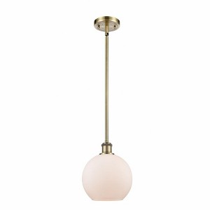 Athens - 1 Light Stem Hung Mini Pendant In Industrial Style-10 Inches Tall and 8 Inches Wide - 1 of 1
